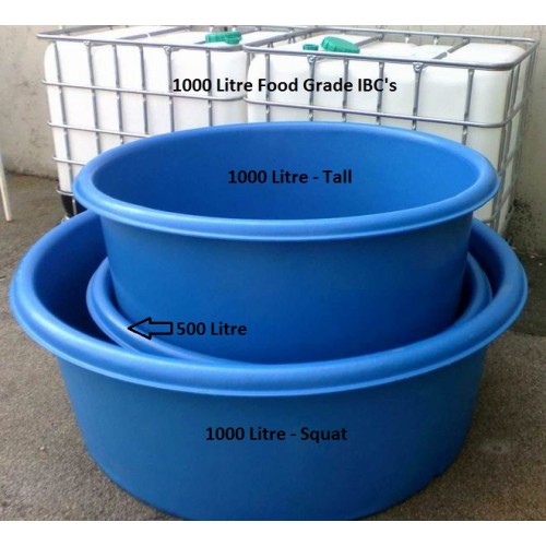 aquaculture tub - aquaponics fish tank - 1000l tall